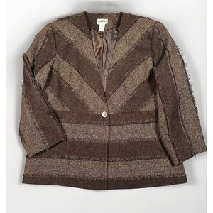 Chancelle Vintage Blazer Jacket‎ Womens Size 20 Y2K Western Boho Patchwork